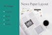 newspaper layout design and page making