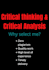 do critical thinking and critical analysis tasks