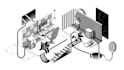 do a stunning 3d isometric illustrations