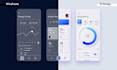 modern mobile app UI UX design and prototype