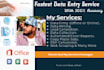 do fastest data entry service