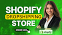 create shopify store, shopify dropshipping website, build shopify website design