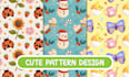 create a cute unique seamless pattern