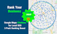 do 20,000 google map point and 100 local citations to improve rank