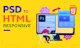 xd to HTML PSD to HTML sketch to HTML responsive bootstrap 5
