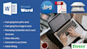 engage in typing services, formatting, retype from pdf and scanned image