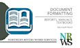 format your report, manual or textbook