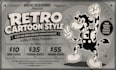design a character in retro cartoon style