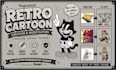 create and modify character in retro cartoon style
