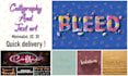 design text art and calligraphy