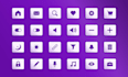 make outline,flat custom icon set