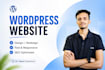 build wordpress website design, ecommerce website and business website
