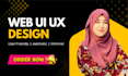 design attractive figma landing page, website UI UX design