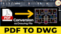convert PDF kitchen or restaurant  layout  to 2d autocad dwg