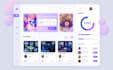 do creative dashboard UI with the best UI UX design in figma or adobe xd