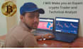 teach you crypto trading classes, technical and fundamental analysis