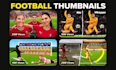 design a football youtube thumbnail like I do for celine dept and more