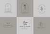 make boho botanical handrawn minimal feminine logo