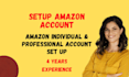 set up professionally amazon seller central account