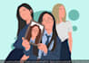 draw faceless, minimalist digital portrait illustration