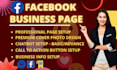 create professional facebook business page, setup, SEO and optimization