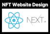 do nft website design with react js next js
