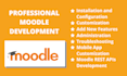 customize, develop, update moodle web and mobile apps