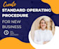 write standard operating procedures for new business