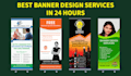 design an outstanding roll up banner, billboard design