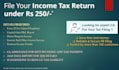file income tax returns and suggest tax planning