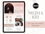 create a professional media kit, press kit, epk for influencers, bloggers