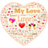 create trending and best, very cute word cloud art for you