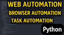 do custom web automation scripts using python