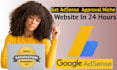 develop google adsense approval niche website for youin 24 hours