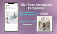 provide instagram templates editable in canva