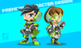 create cartoon character and mascot design