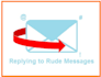 create a reply to a rude message