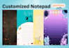 design notepad, letterhead, business card, stationary