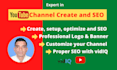 create professional youtube channel with complete video seo