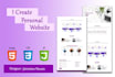 create websites using HTML, CSS, jquery and bootstrap