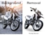 get rid the background of model and product images