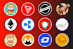 design crypto and cryptocurrency token logo for coin