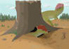 illustrate any dinosaur or prehistoric creature you ask me