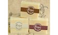 create handmade soap label design, realistic 3d mockup