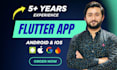 develop flutter apps for android , IOS, web complete flutter app