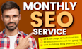 do monthly seo service on page off page