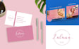 create a business card feminine and logo design