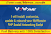 install, customize and update wowonder PHP social media script