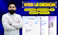 design modern UI, prototype, or mockup mvp for web apps