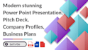 design company profile, pitch deck, and presentation creatively in 24 hours